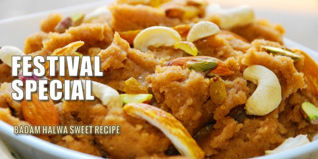 Badam Halwa Sweet Recipe