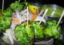 Green Chicken Kebab Recipe