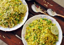 Healthy Green Pea Poha Recipe