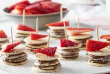 Nutella and Strawberry Mini Pancake Recipe
