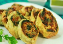 Vegetable Pinwheel Samosa Recipe