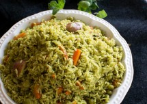 Easy Pudina Mint Pulao Recipe