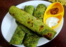 Healthy Spinach Paratha Recipe