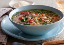 Healthy Corn Spinach Tomato Soup Recipe