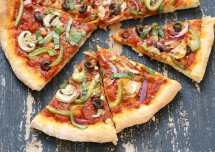 Spring Onion and Olive Thin Crust Pizza Recipe