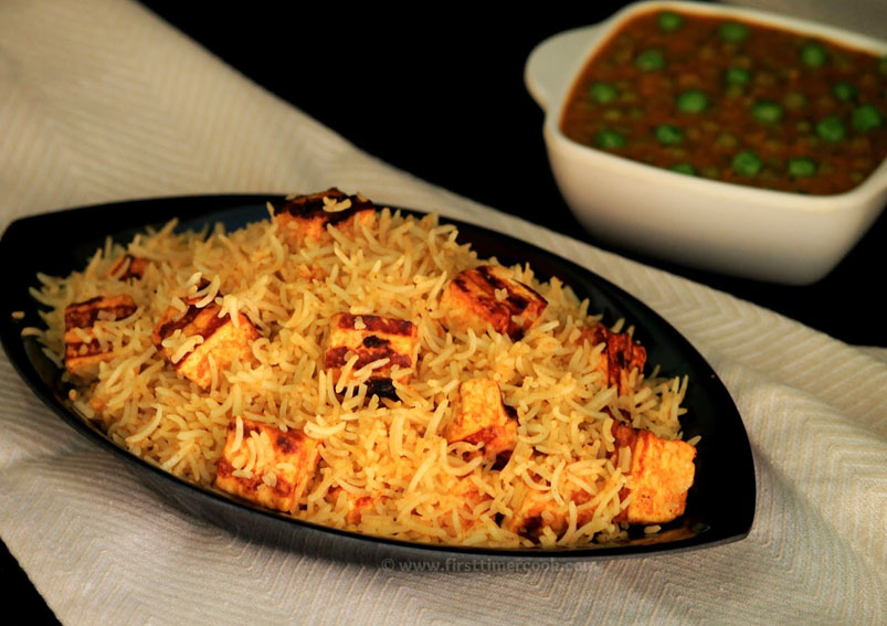 Tasty Achari Paneer Pulao Recipe