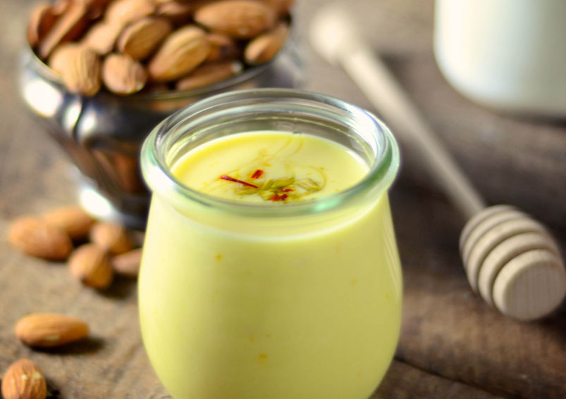 Almond Saffron Milk Recipe