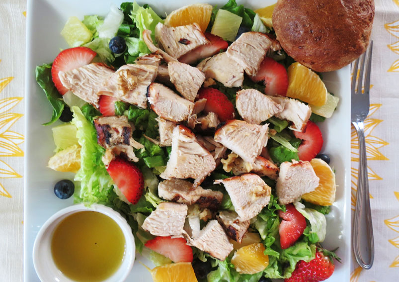 Best Fruits Salad Recipe with Chicken