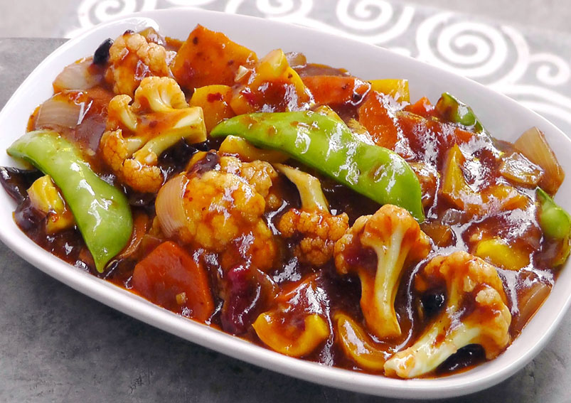 Cauliflower in Schezwan Sauce Recipe 