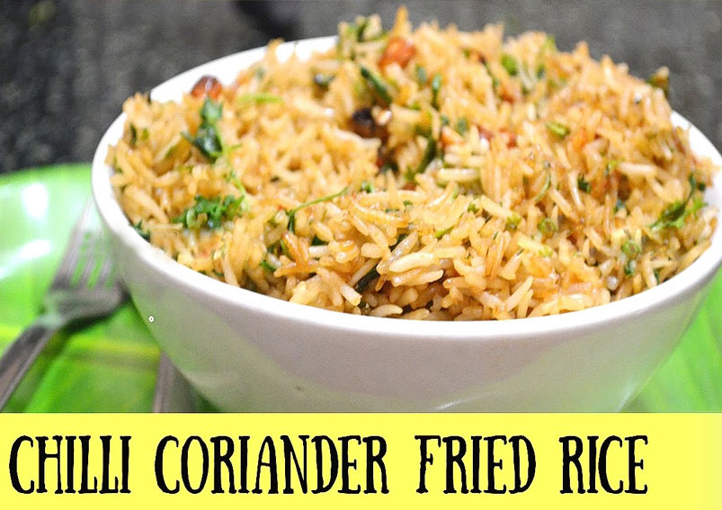 Chili Coriander Fried Rice Recipe