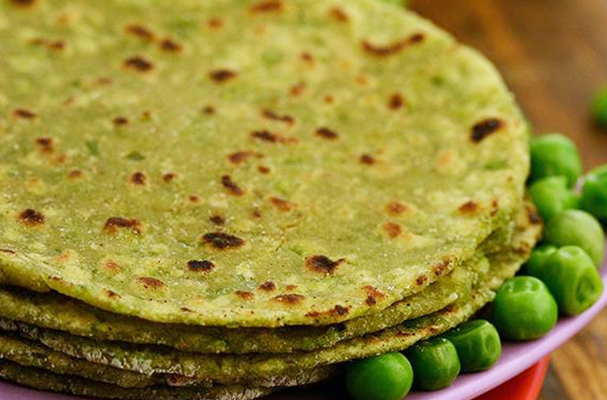 Gluten Free Green Pea Paratha Recipe