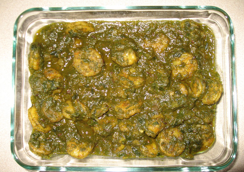 Green Prawns Masala Recipe
