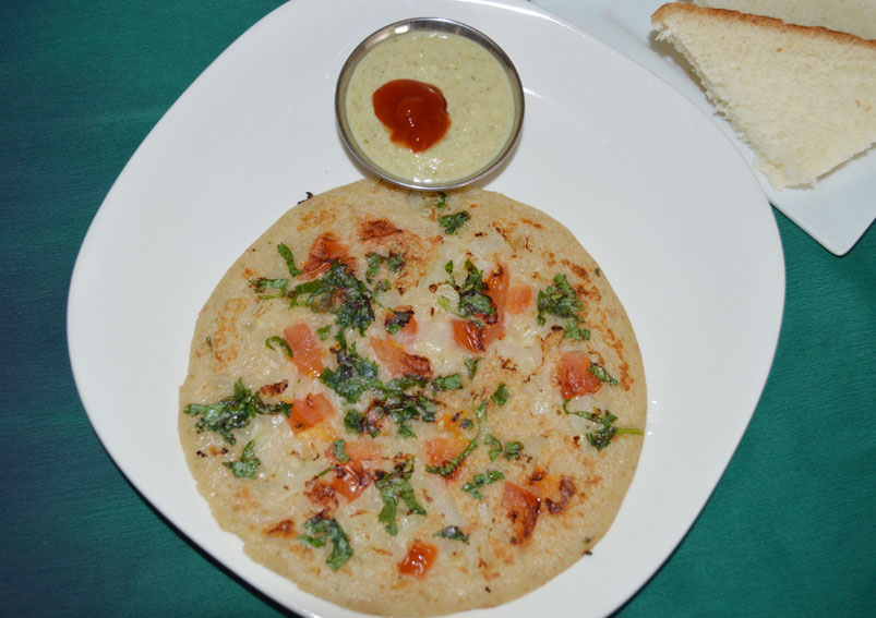 Indian Vegetarian Snacks Bread Uttapam Recipe