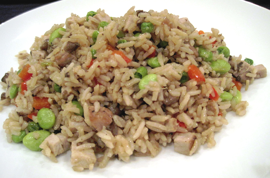 Indo- Chinese Style Mushroom Fried Rice Recipe
