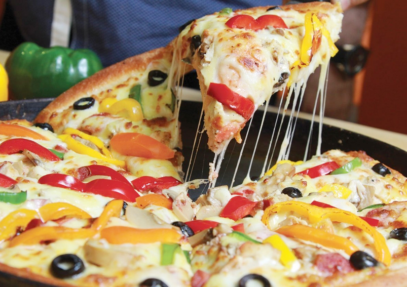 Capsicum and Mushroom Pizza Recipe