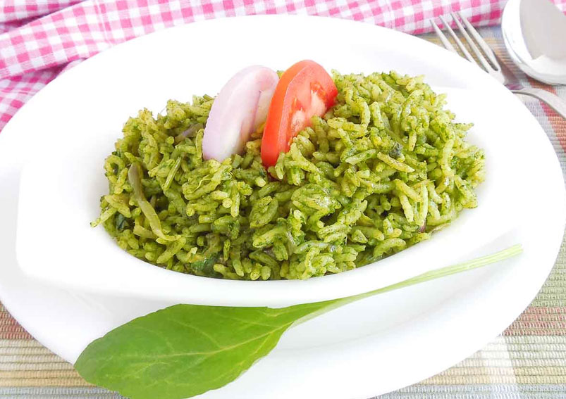 Palak Fried Rice