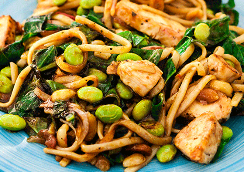 Peanut Chicken Noodles Recipe 