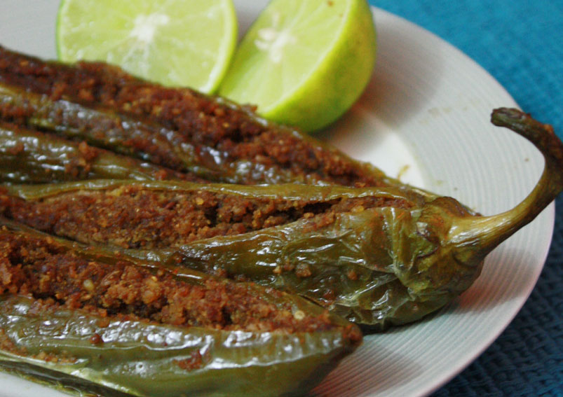 Rajasthani Special Besan Stuffed Mirchi Recipe