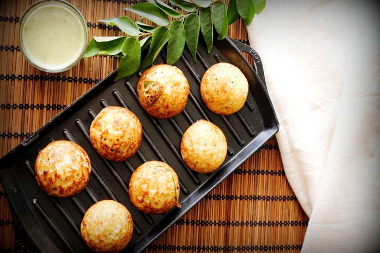 Vegetable Sooji/Rava Appe Recipe