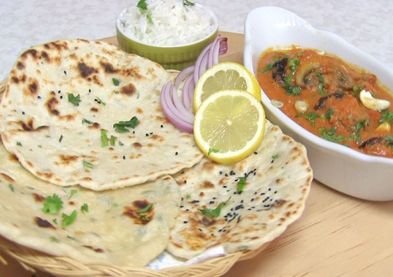 Soft Garlic Naan Recipe