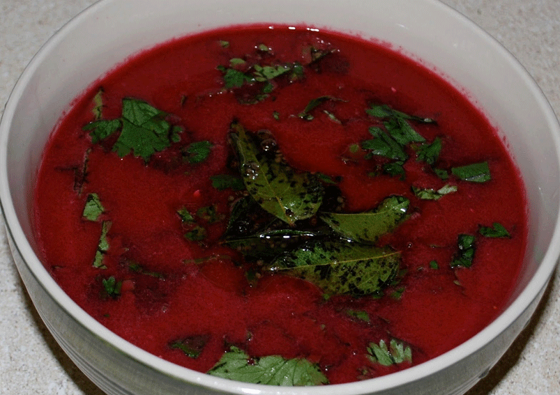 South Indian Beetroot Rasam Recipe