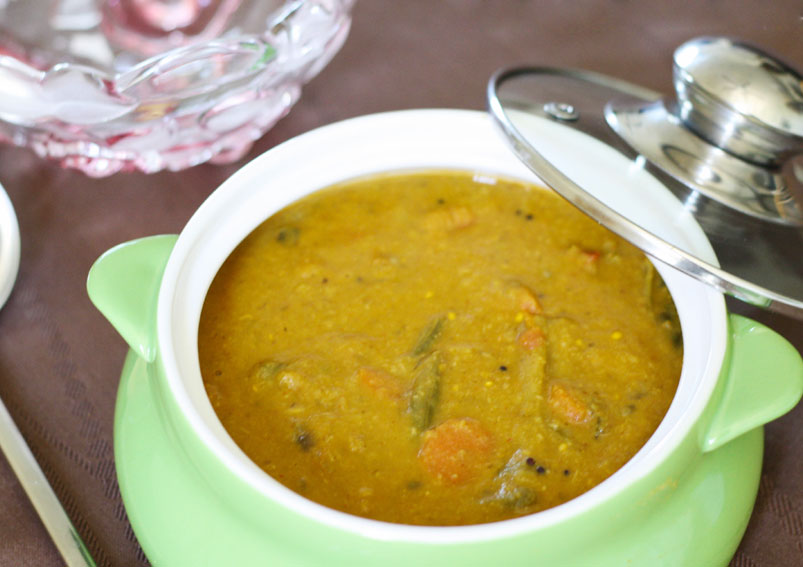 South Indian Style Sambar Recipe