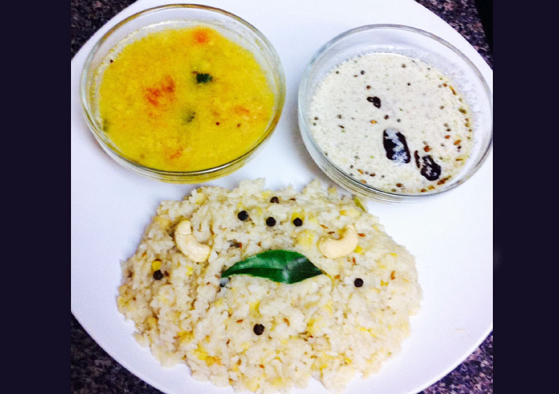 South Indian Ven Pongal Recipe