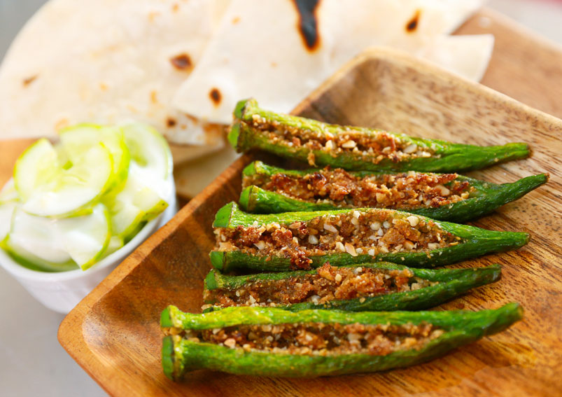 Spicy Stuffed Bhindi Recipe