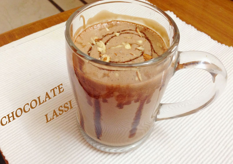 Tasty Chocolate Badam Lassi Recipe