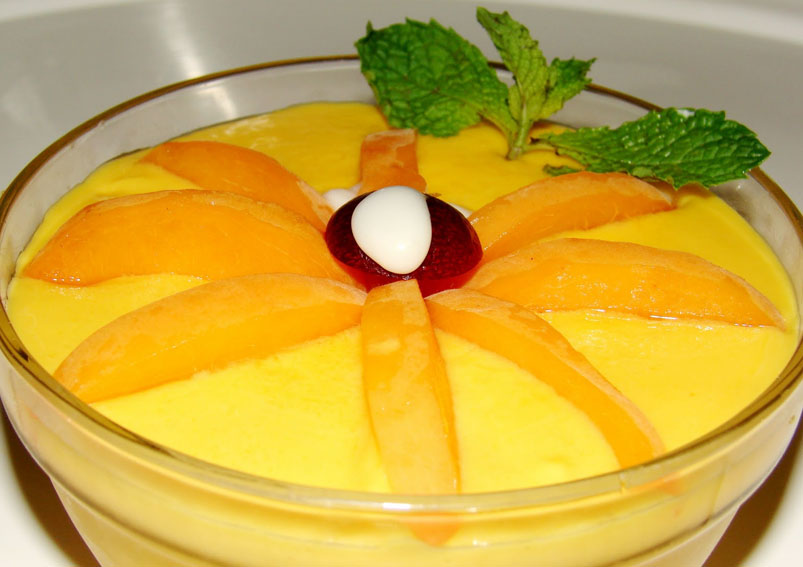 Tasty Mango Custard Pudding Recipe