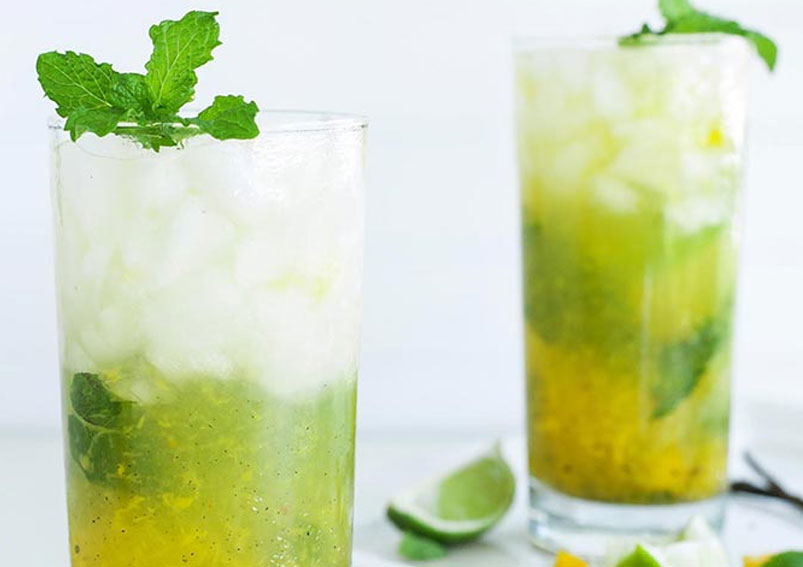 Vanilla Mango Mojito Cocktails