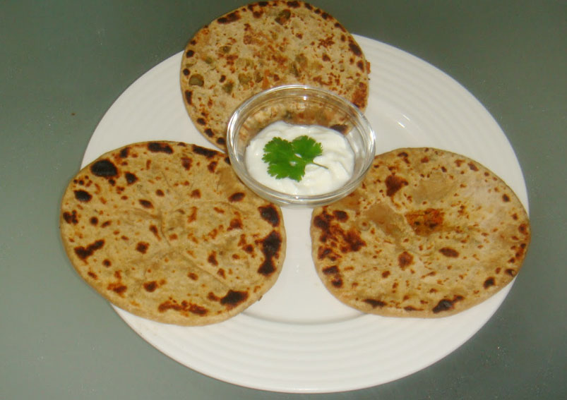 Easy Corn and Vegetable Paratha Recipe