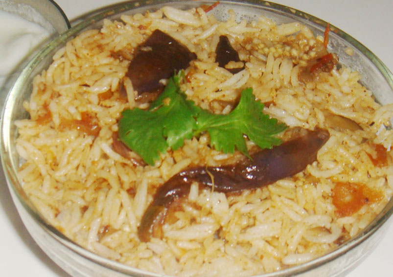 Yummy Egg Plant (Brinjal) Rice Recipe