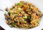 Whole Wheat Salad with Corn and Peanuts Recipe