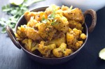Mughlai Cauliflower Potato and Green Pea Subzi Recipe