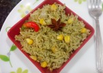 Healthy Corn Spinach Pulao Recipe