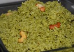 Tasty Spinach and Pea Rice Recipe