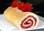 Strawberry Spongy Roll Recipe | Yummyfoodrecipes.in